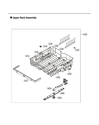 Upper rack assy