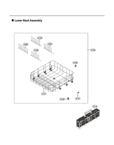 Lower rack assy