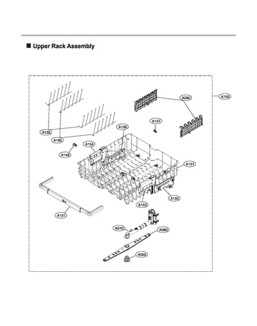 Upper rack assy