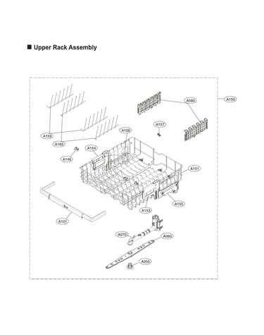 Upper rack assy