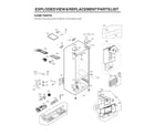 LG LFXS26973D/01 case parts diagram