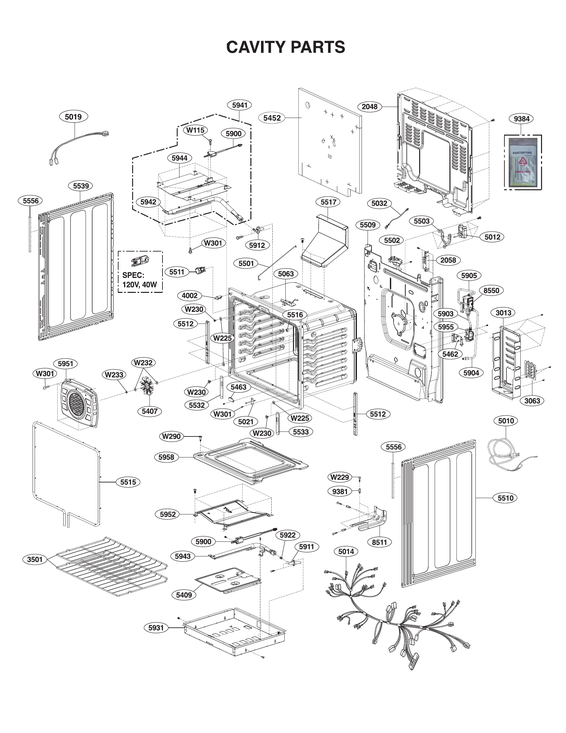 CAVITY PARTS