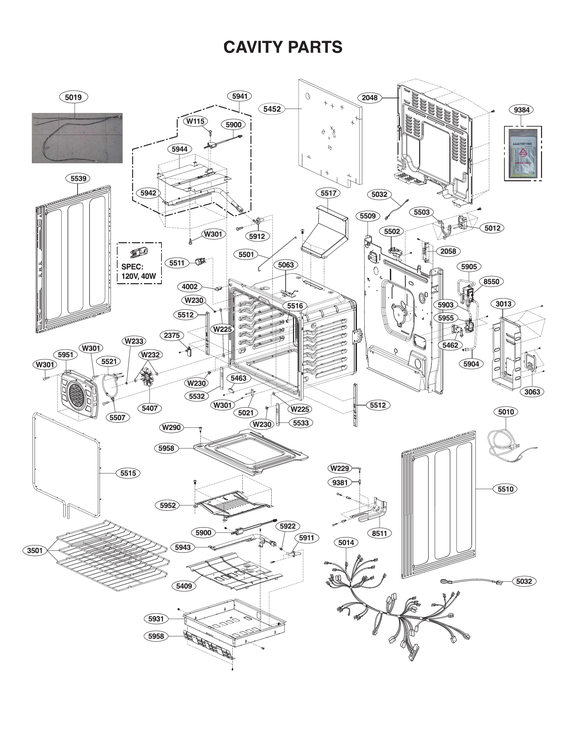 Cavity parts