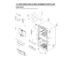 LG LRMDC2306S/00 case parts diagram