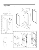 Refrigerator door parts