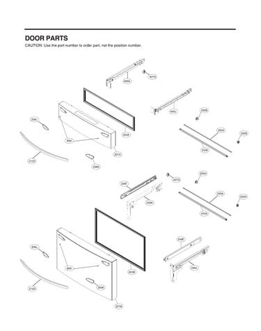 Freezer door parts