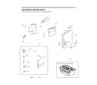 LG LRMDC2306S/00 ice maker & ice bin parts diagram