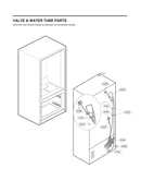 Valve & water tube parts