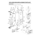 LG LRMXS2806D/00 case parts diagram