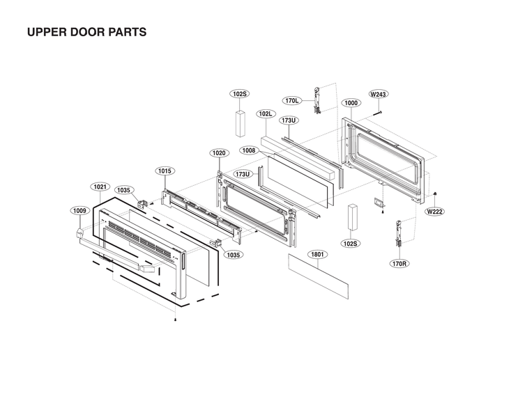 Upper door parts