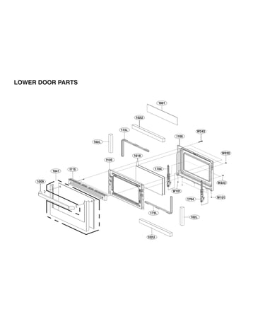 Lower door parts