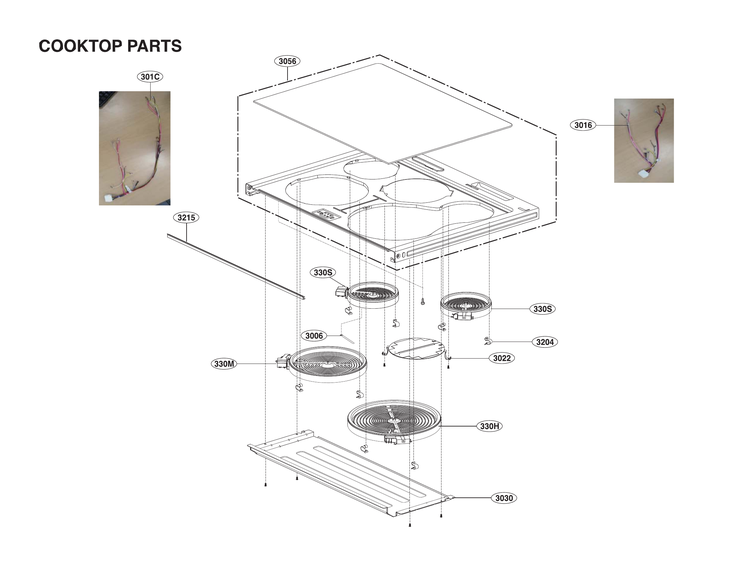 Cooktop parts