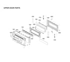 LG LTE4815BM/00 upper door parts diagram