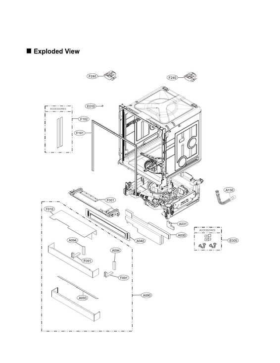 Lower frame & trim assy