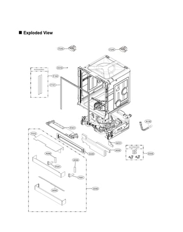 Lower frame & trim assy