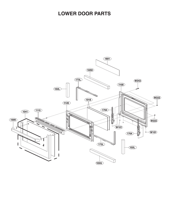 Lower door parts