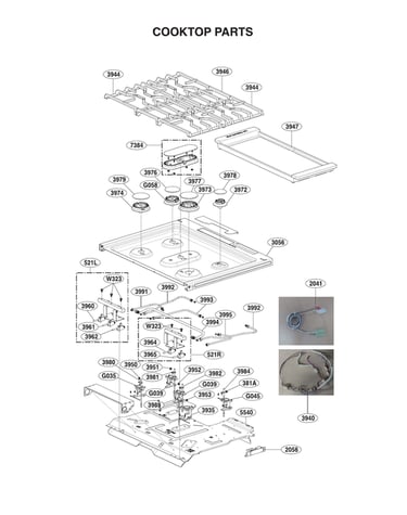 Cooktop parts