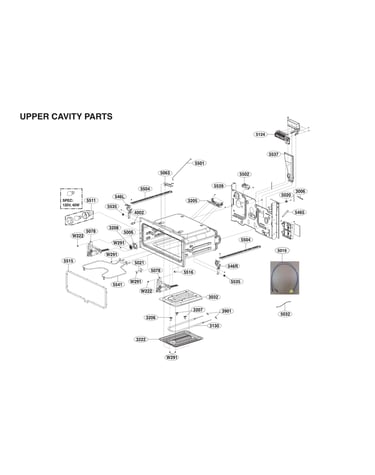 Upper cavity parts