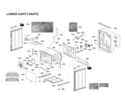 LG LUTE4619SN/00 lower cavity parts diagram