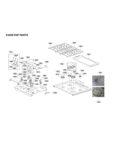 Cooktop parts