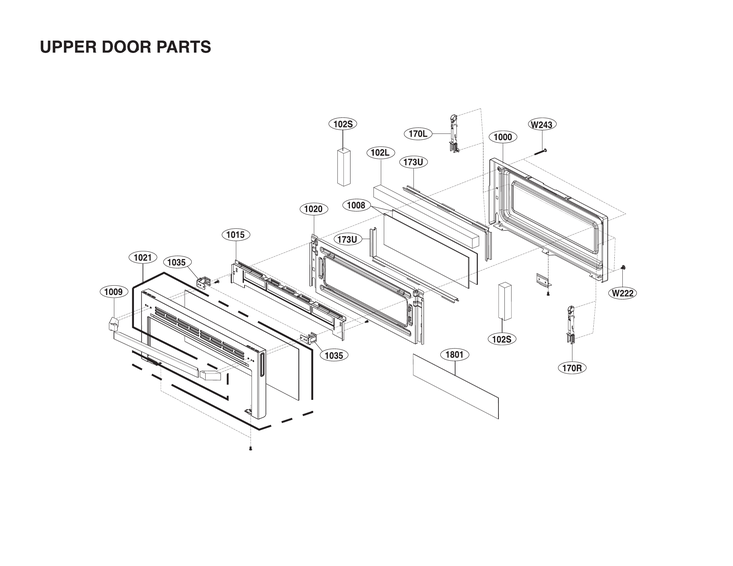 Upper door parts