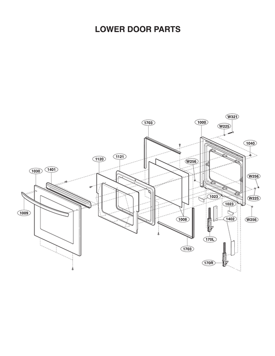 Lower door parts