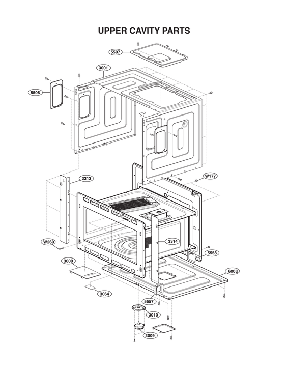 Upper cavity parts