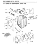 Cabinet & door assy : electric type