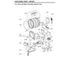 LG WKE100HWA drum & motor assy : electric type diagram