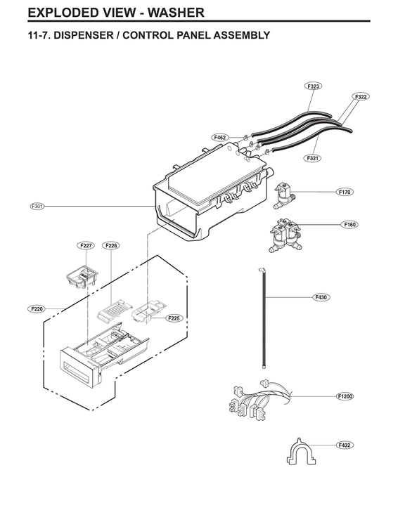 Dispenser/control panel assy