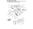 LG WKEX200HBA/00 cabinet & door assy: electric type diagram