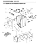 Cabinet & door assy: electric type