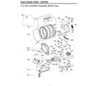 LG WKEX200HBA/00 drum & motor assy: electric type diagram