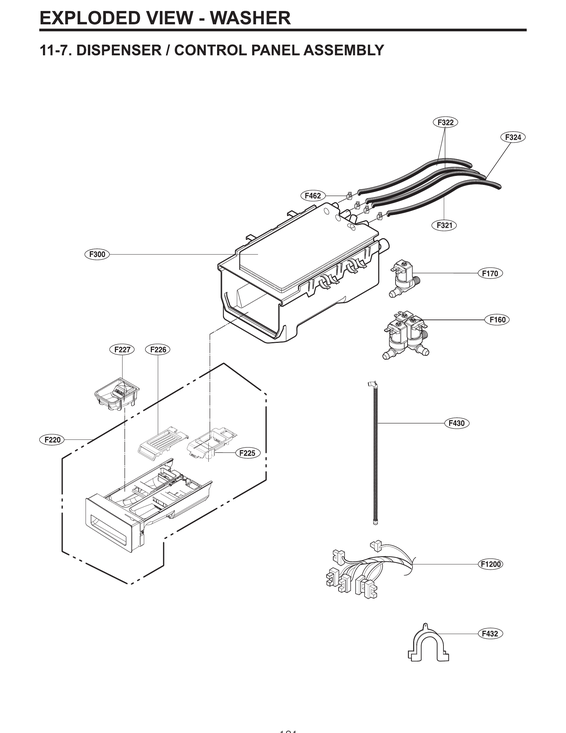 Dispenser/control panel assy