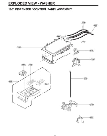 Dispenser/control panel assy