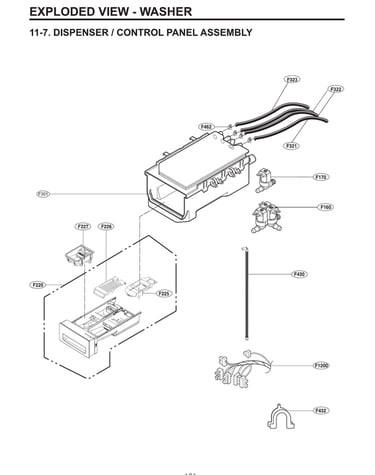 Dispenser/control panel assy