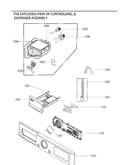 Control panel/dispenser assembly