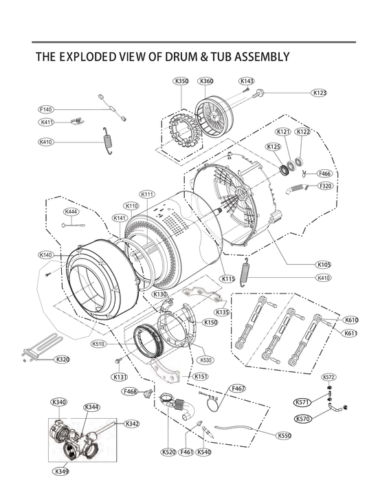 Drum/tub assembly
