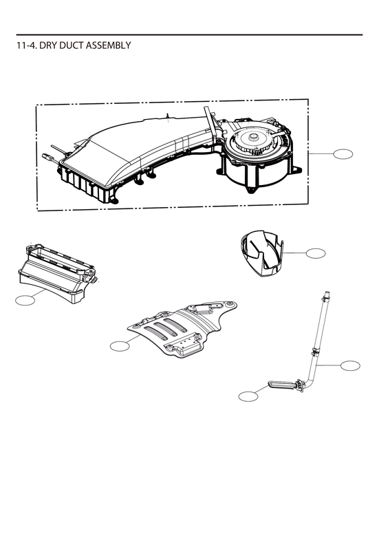Dry duct assy