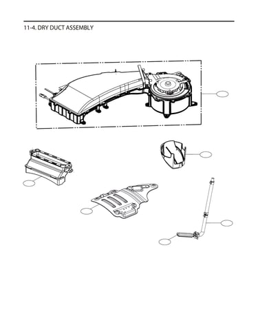 Dry duct assy