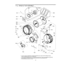 LG WM3700HWA/03 drum/tub assy diagram