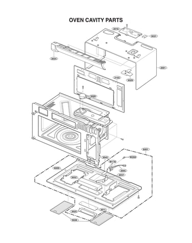 Oven cavity parts