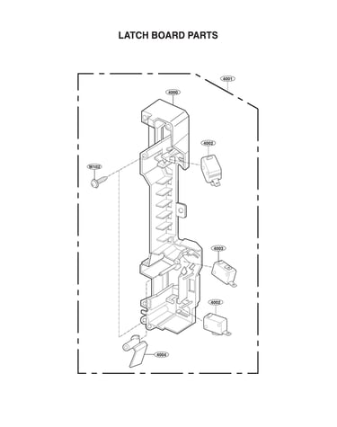 Latch board parts