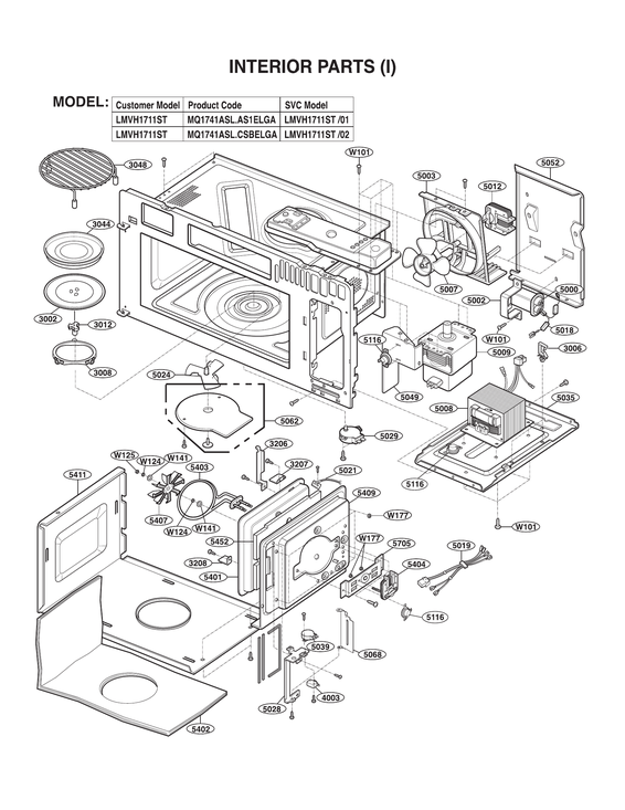 Interior parts (i)