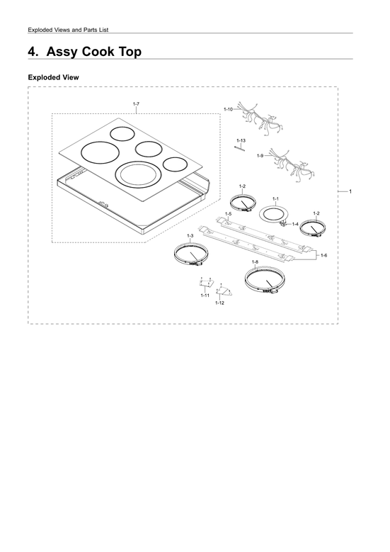Cooktop assy