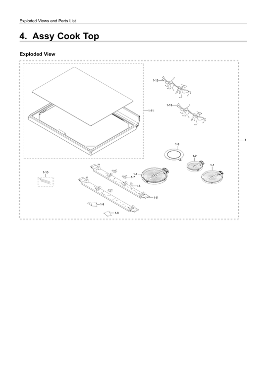 Cooktop assy