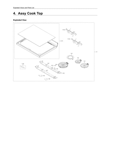 Cooktop assy