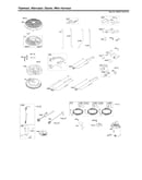 Flywheel/alternator/wire harness