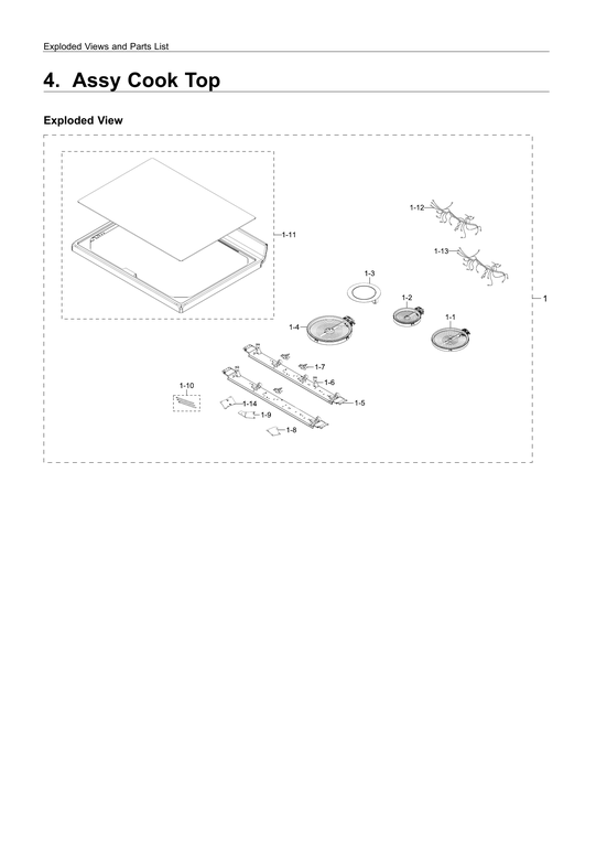 Cooktop assy