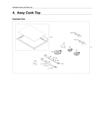 Cooktop assy